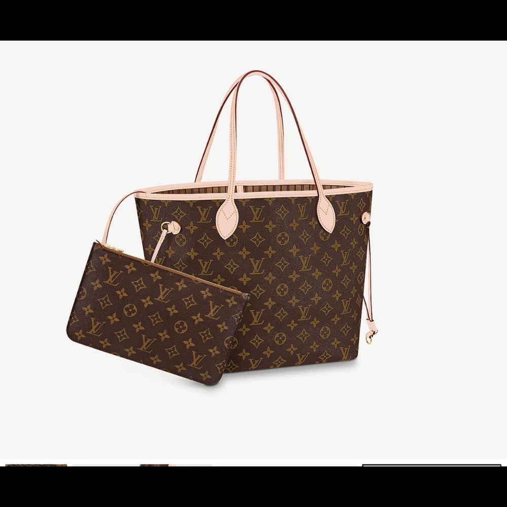 Louis Vuitton Neverfull MM Monogram Beige interior